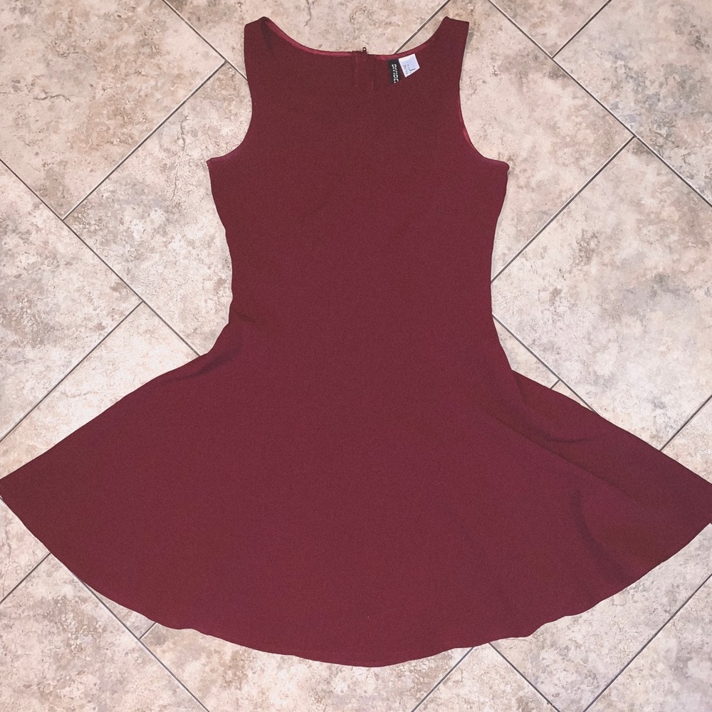 Burgundy Divided from H & M Dress